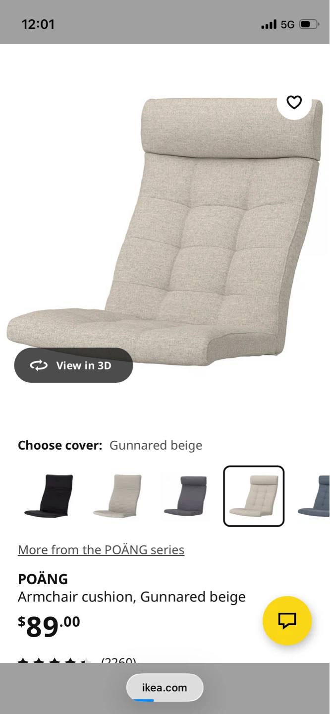 IKEA POÄNG Armchair with Cushion - photo 4