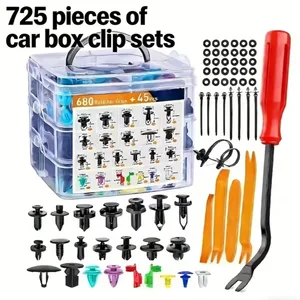 725 Piece Car Trim Clip Set with Tools