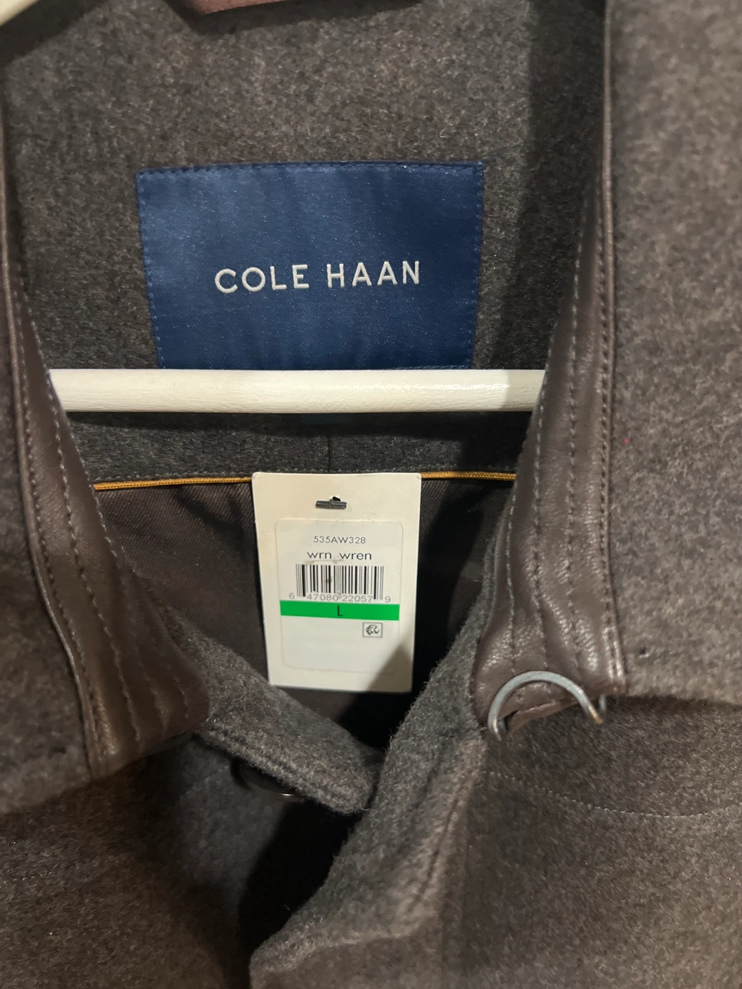 Cole Haan Men's Charcoal Wool Blend Jacket - Size XL - photo 2