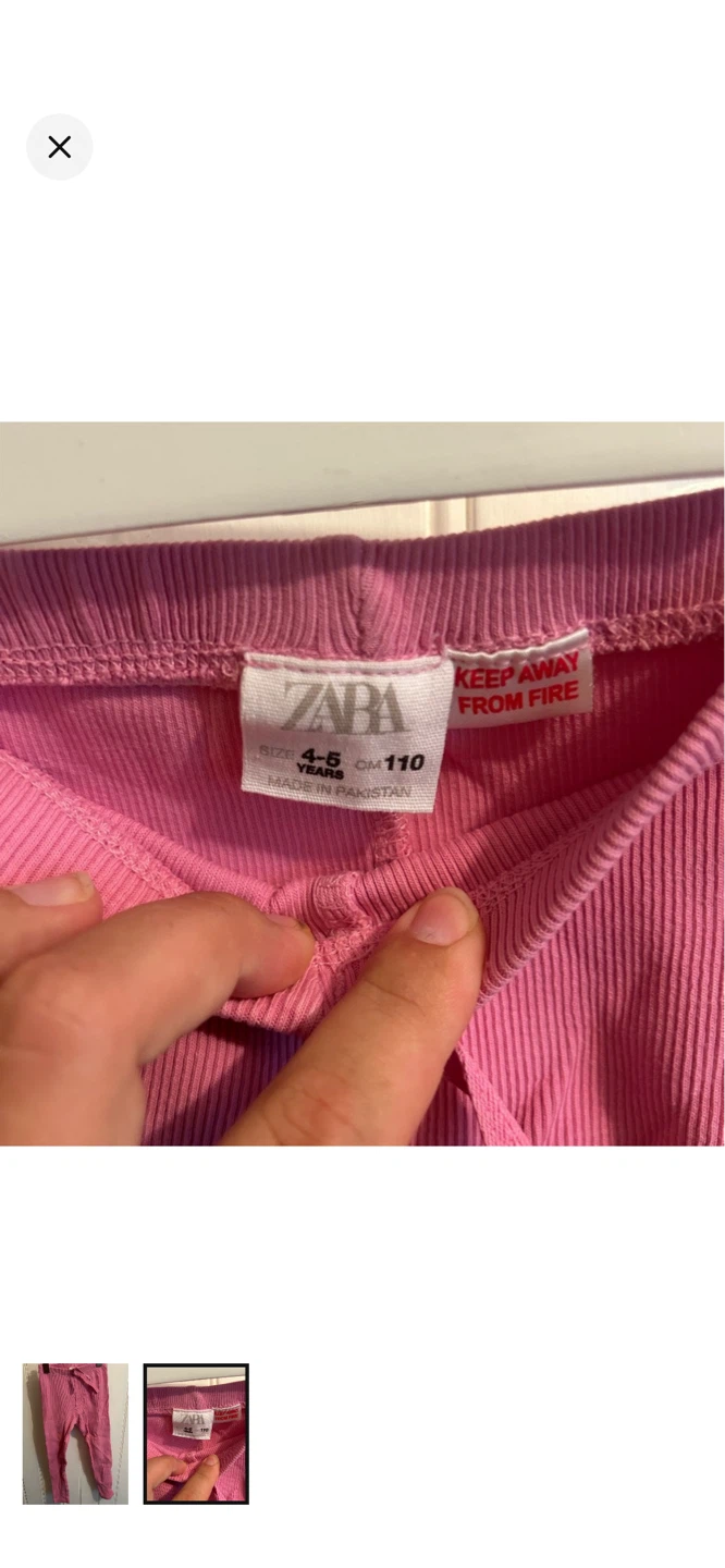 Pink Zara Ribbed Leggings - photo 2