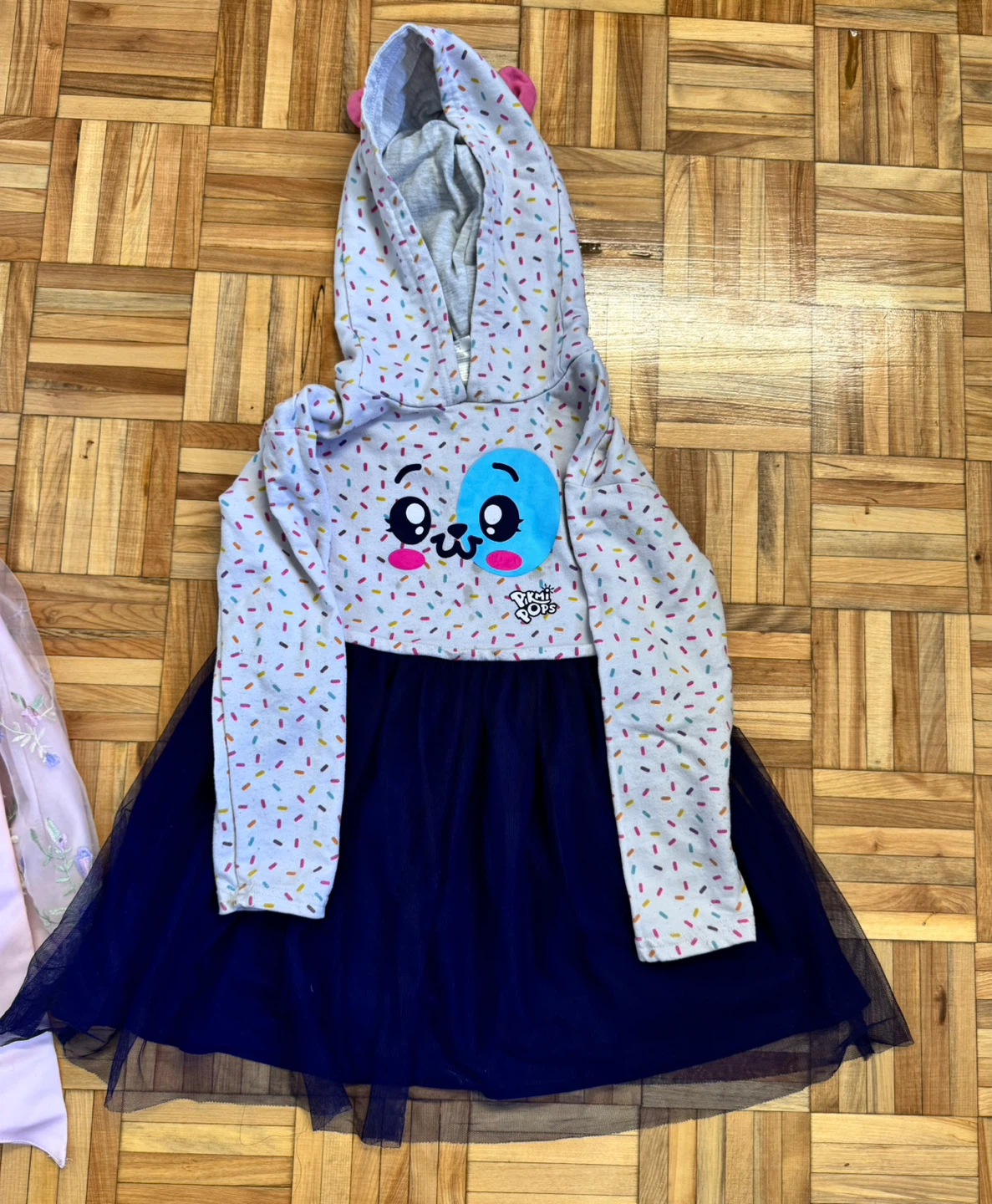 Kids Hoodie Dress (size 6) & Pink Floral Dress (size4) - photo 3
