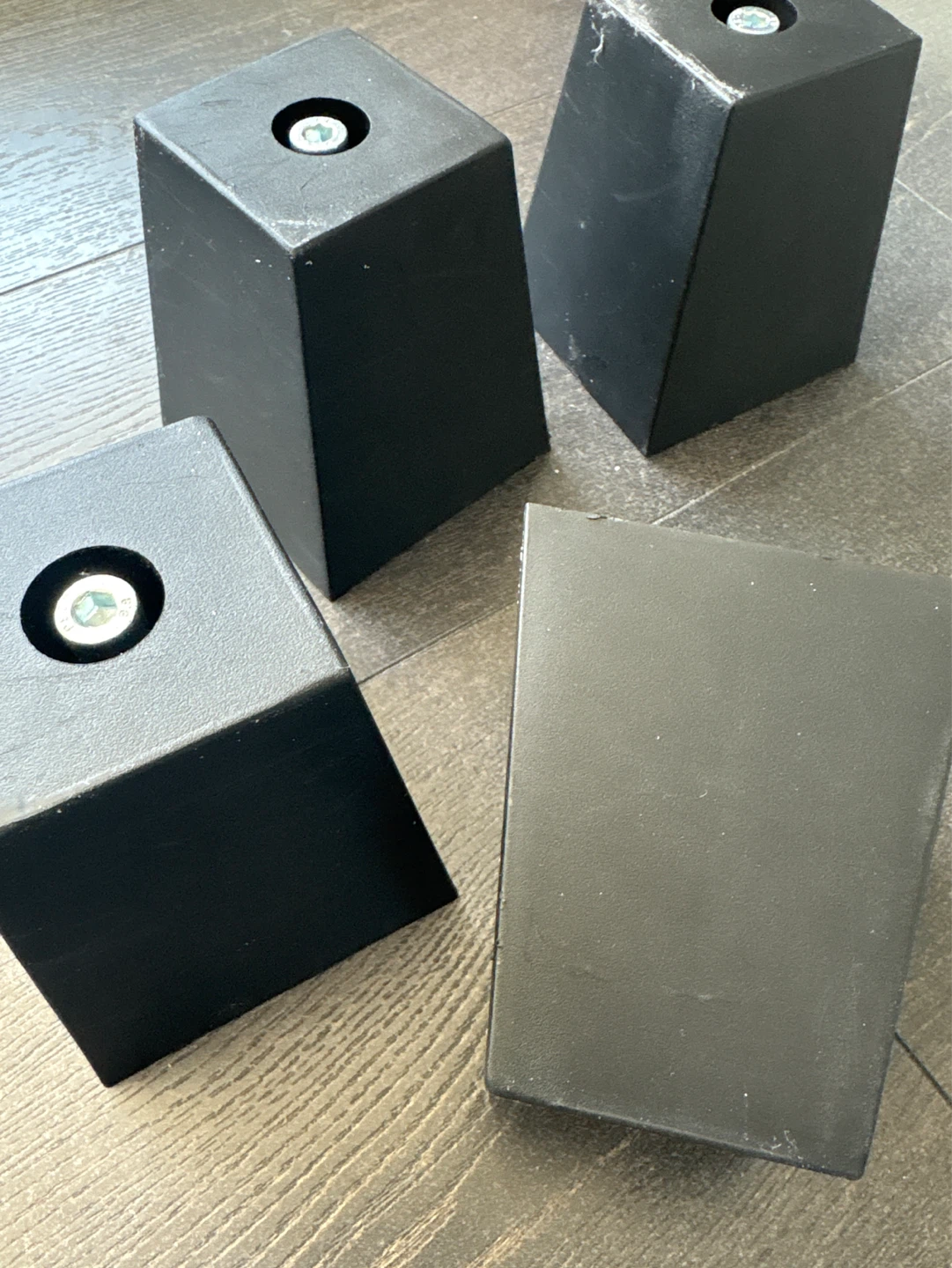 Set of 4 Black Furniture Legs - photo 2