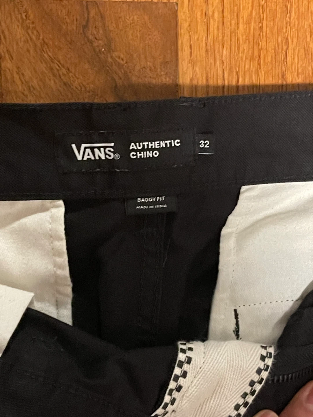 Vans Authentic Chino Pants Black Size 32 Baggy Fit - photo 2