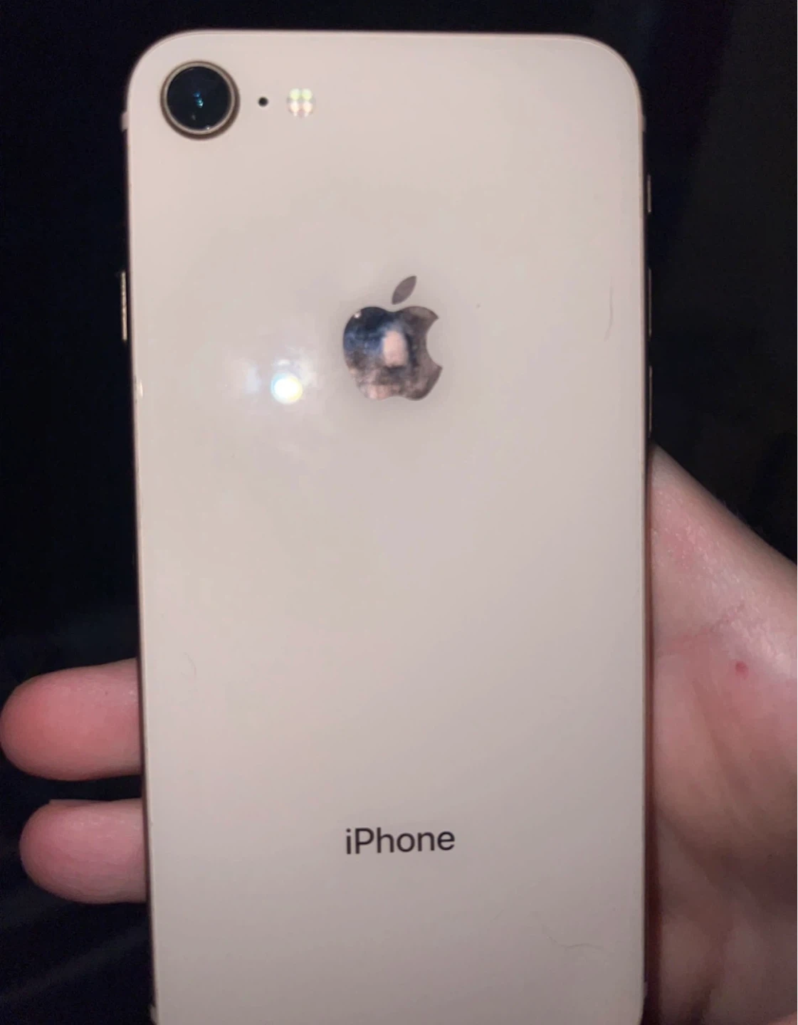 iPhone 8 rose gold 74% battery health charging port not working