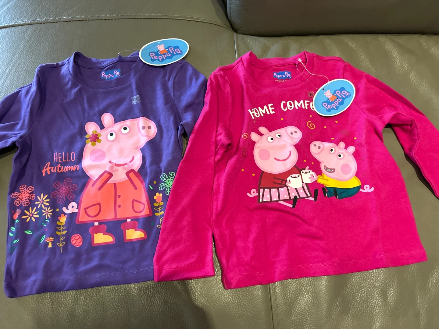 Peppa Pig Girls Long Sleeve Shirts - Size 120