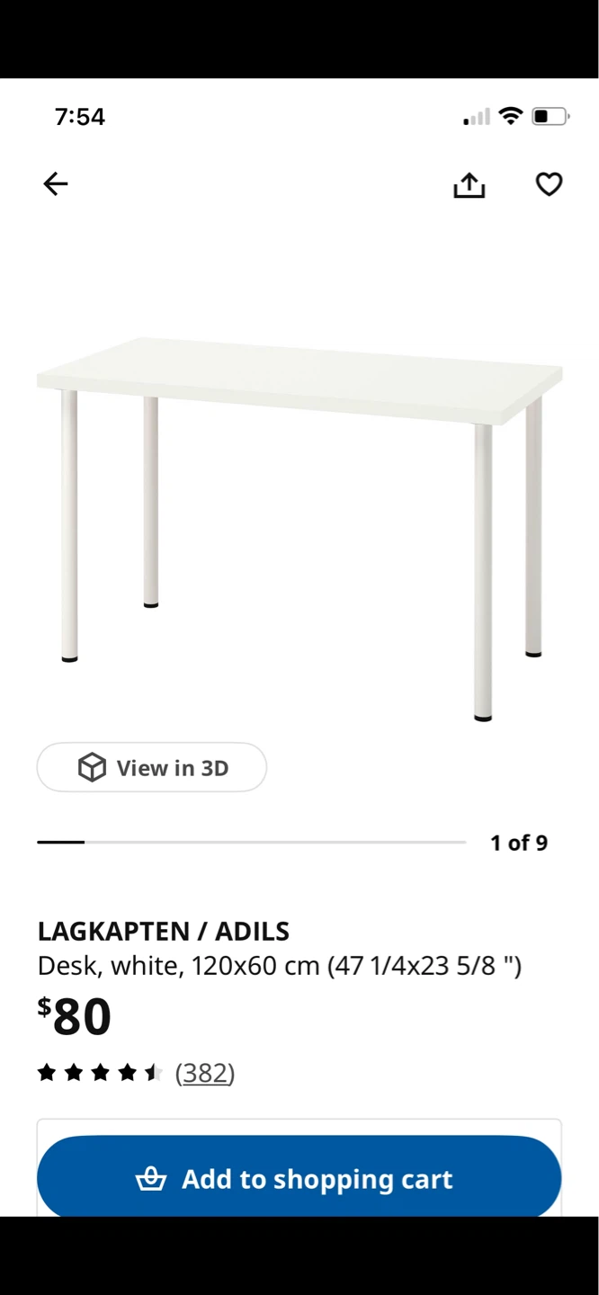 120cm*60cm ikea and 120cm*40cm hallway Desk with Metal Legs