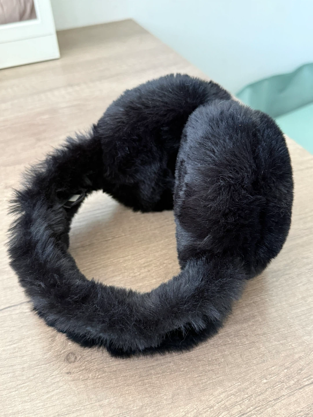Rudsak Black Faux Fur Earmuffs