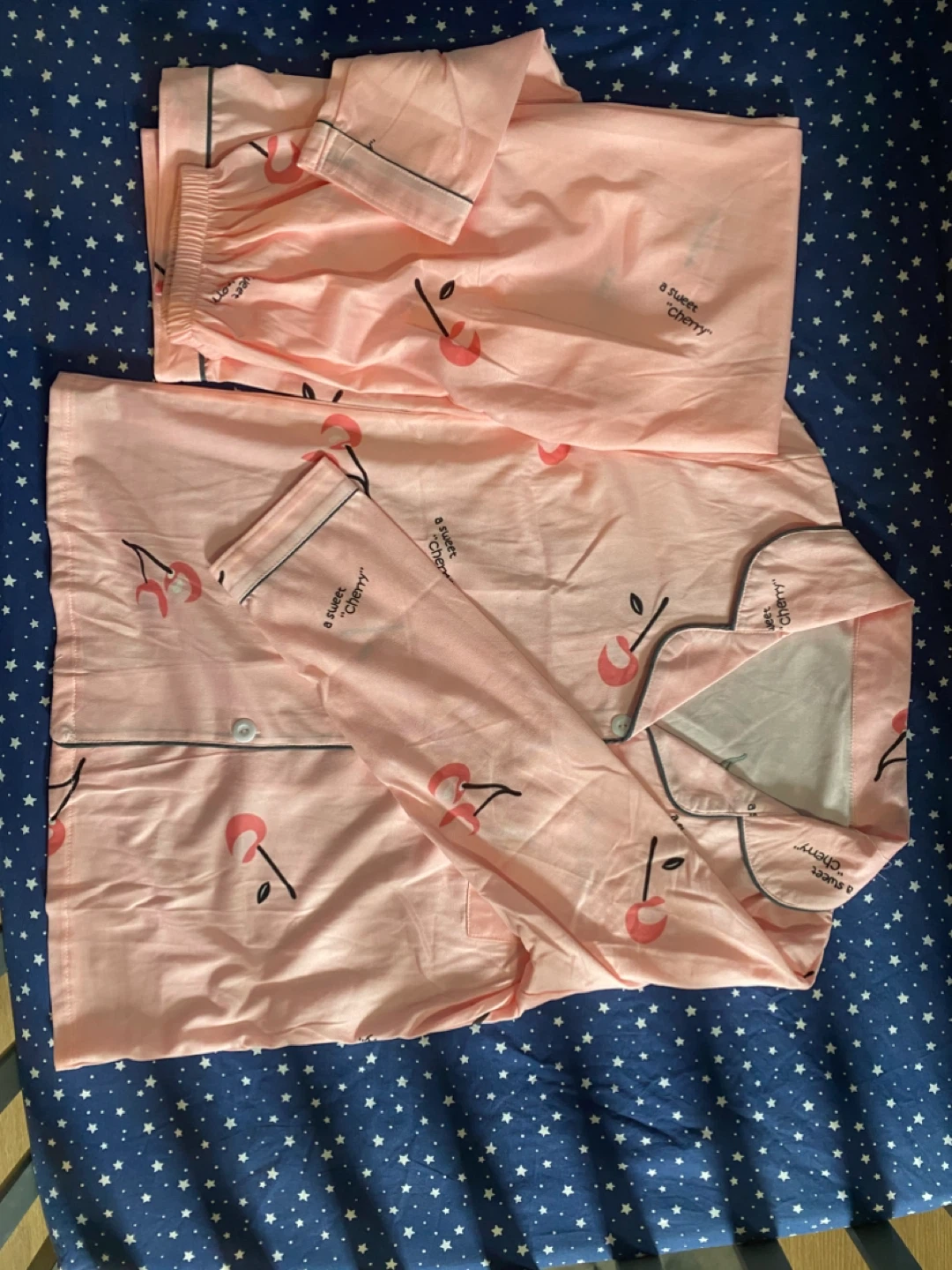 Pink Cherry Pajama Set