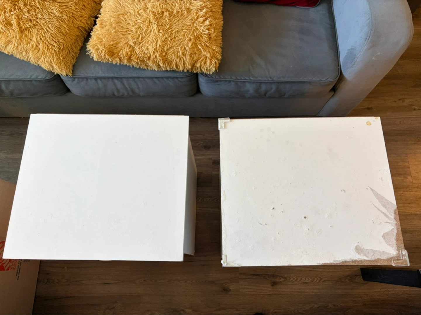 White Nightstands with Drawer - Set of 2 - photo 2
