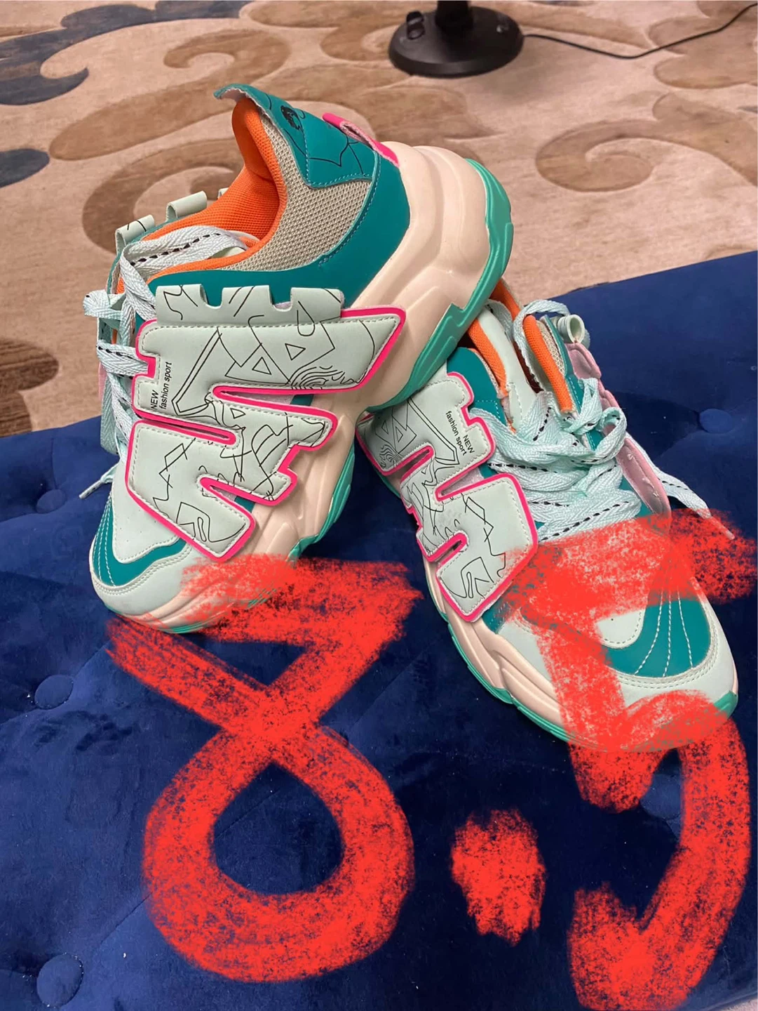 Shandian chunky skateboard sneakers multicolour - photo 3