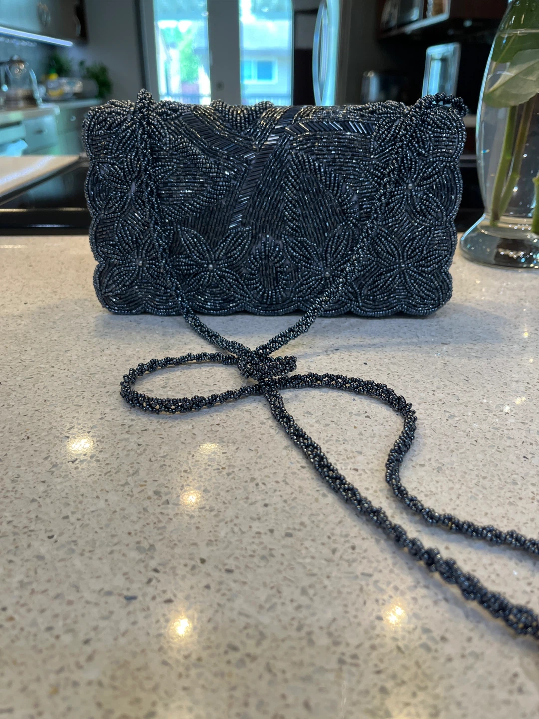 Beaded Clutch Evening Bag