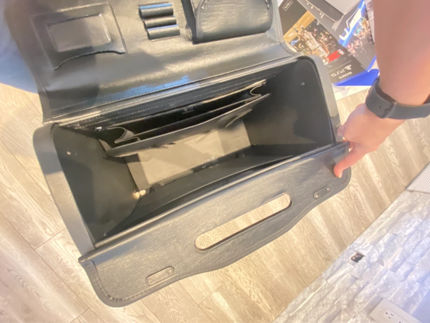 Black Rolling Briefcase with Combination Locks - photo 3