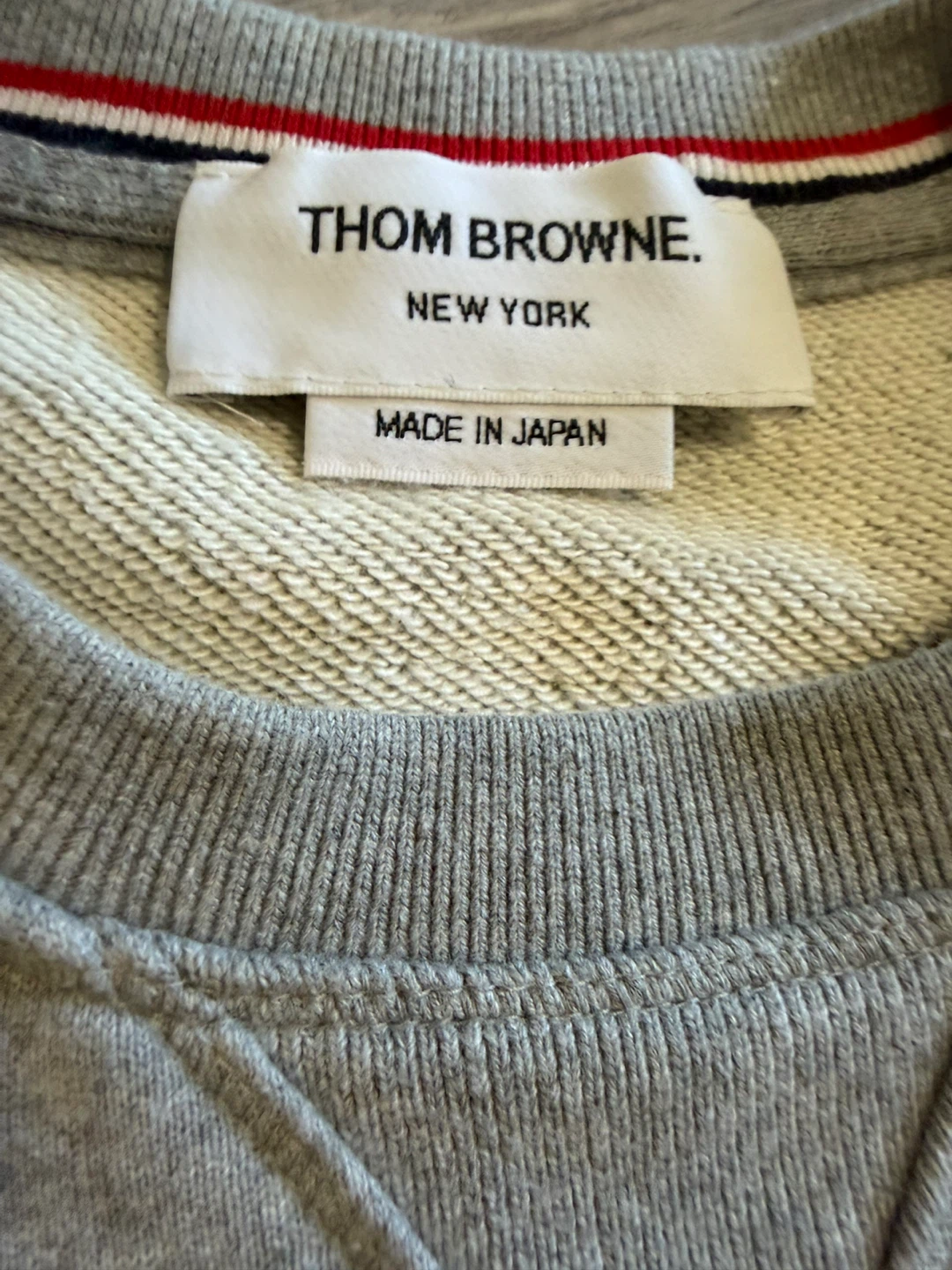 Authentic Thom Browne Classic Loopback 4-Bar Sweatshirt - Grey - photo 4