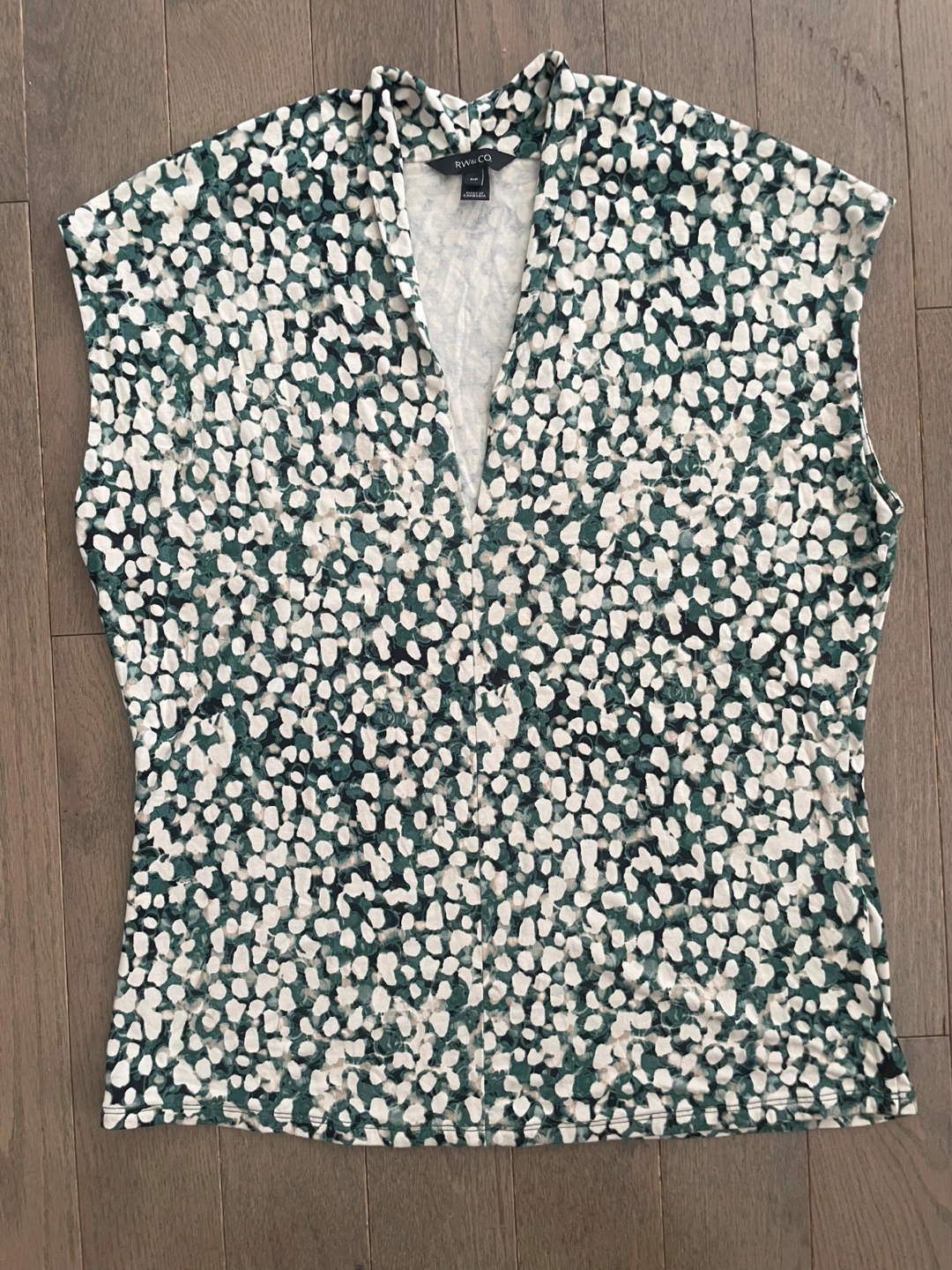 RW&CO. Sleeveless V-Neck Top