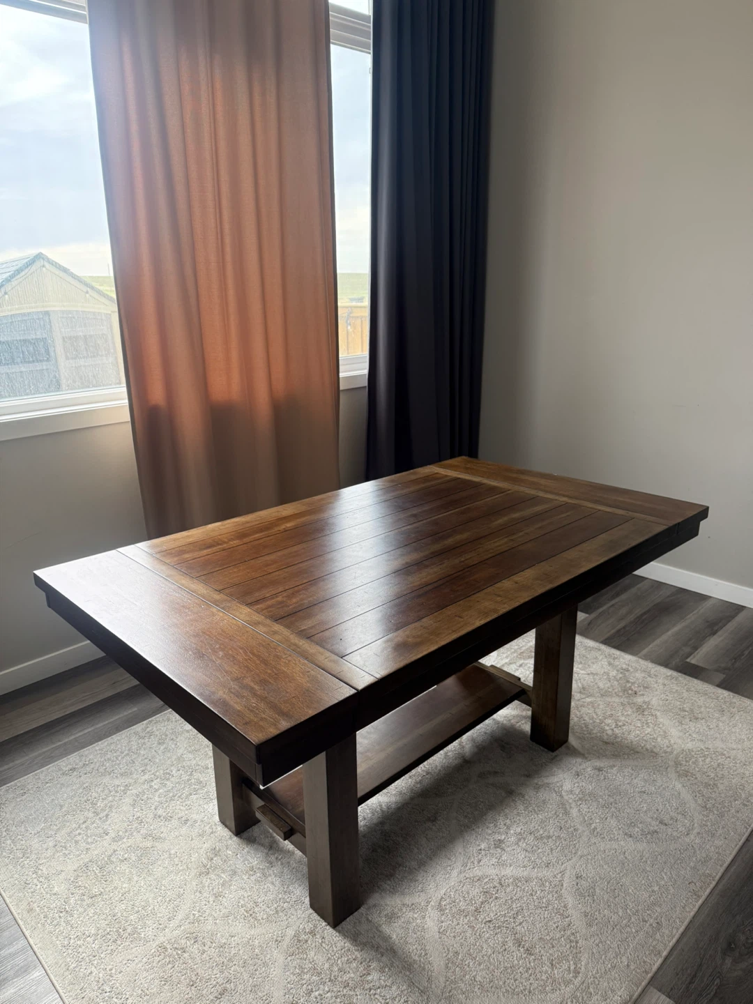 Extendable Wooden Dining Table - Ashley - photo 2