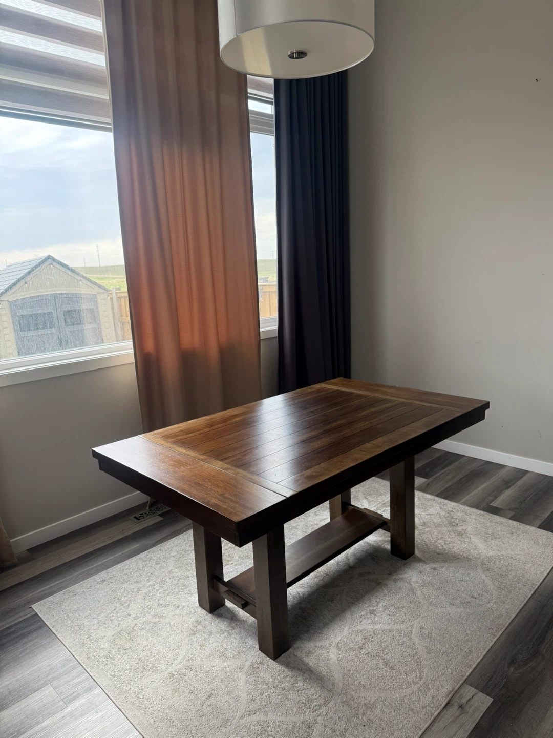 Extendable Wooden Dining Table - Ashley