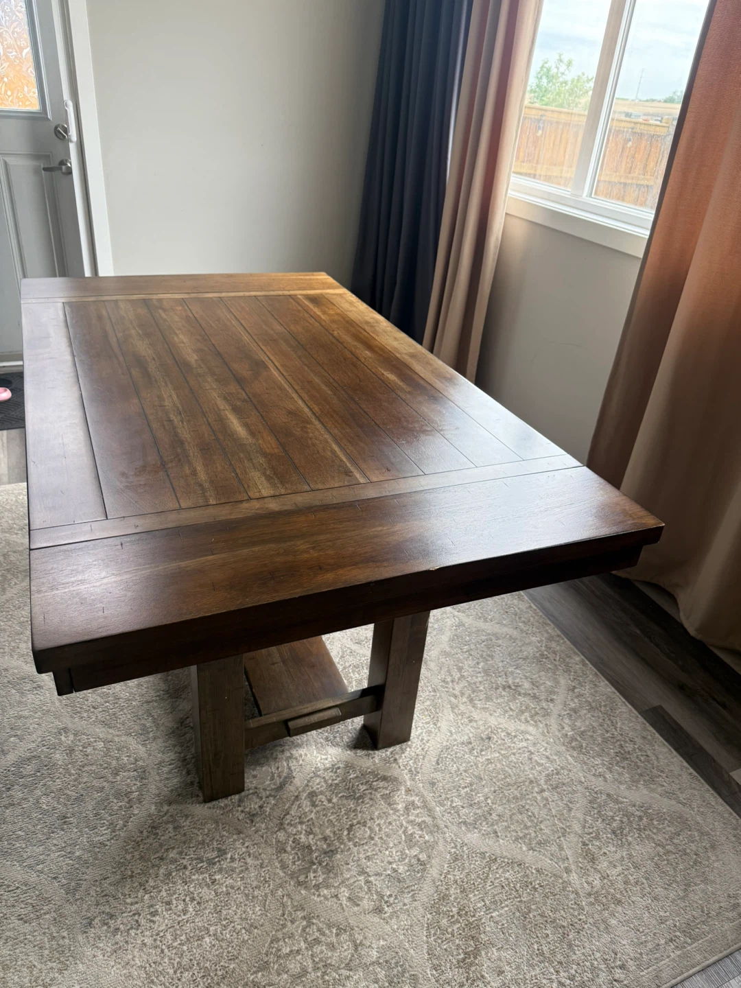Extendable Wooden Dining Table - Ashley - photo 4
