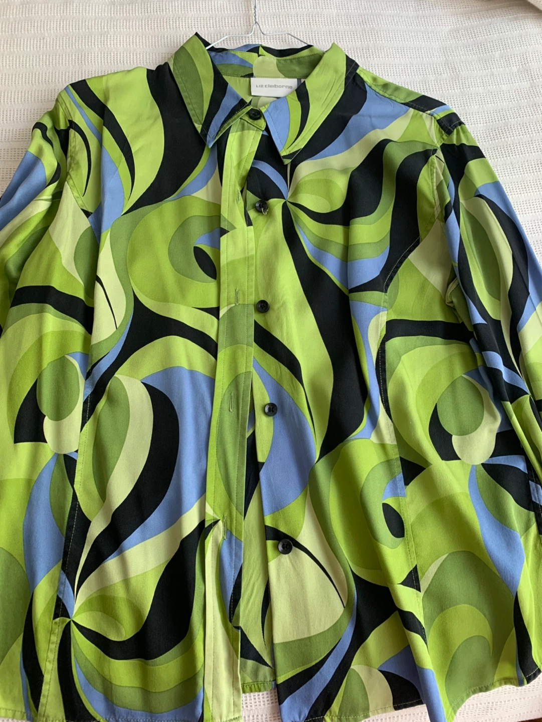 Liz Claiborne Silk Button-Up Shirt