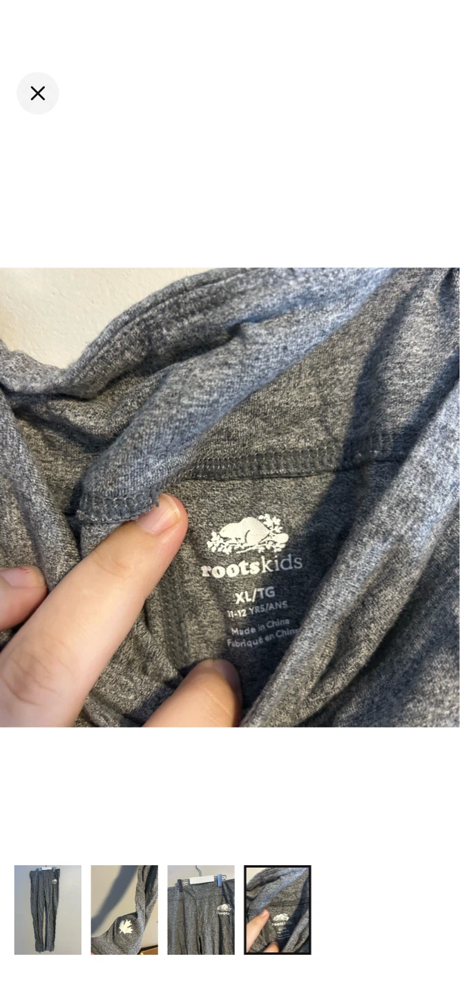 Roots Kids Grey Sweatpants - XL/TG - photo 4