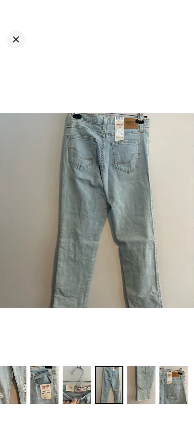 Levi Strauss Signature Women's Ankle Straight Jeans Size 16 - photo 5