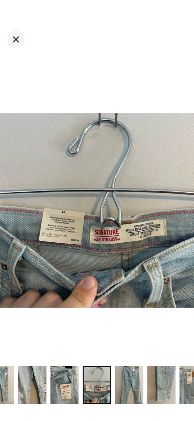 Levi Strauss Signature Women's Ankle Straight Jeans Size 16 - photo 4