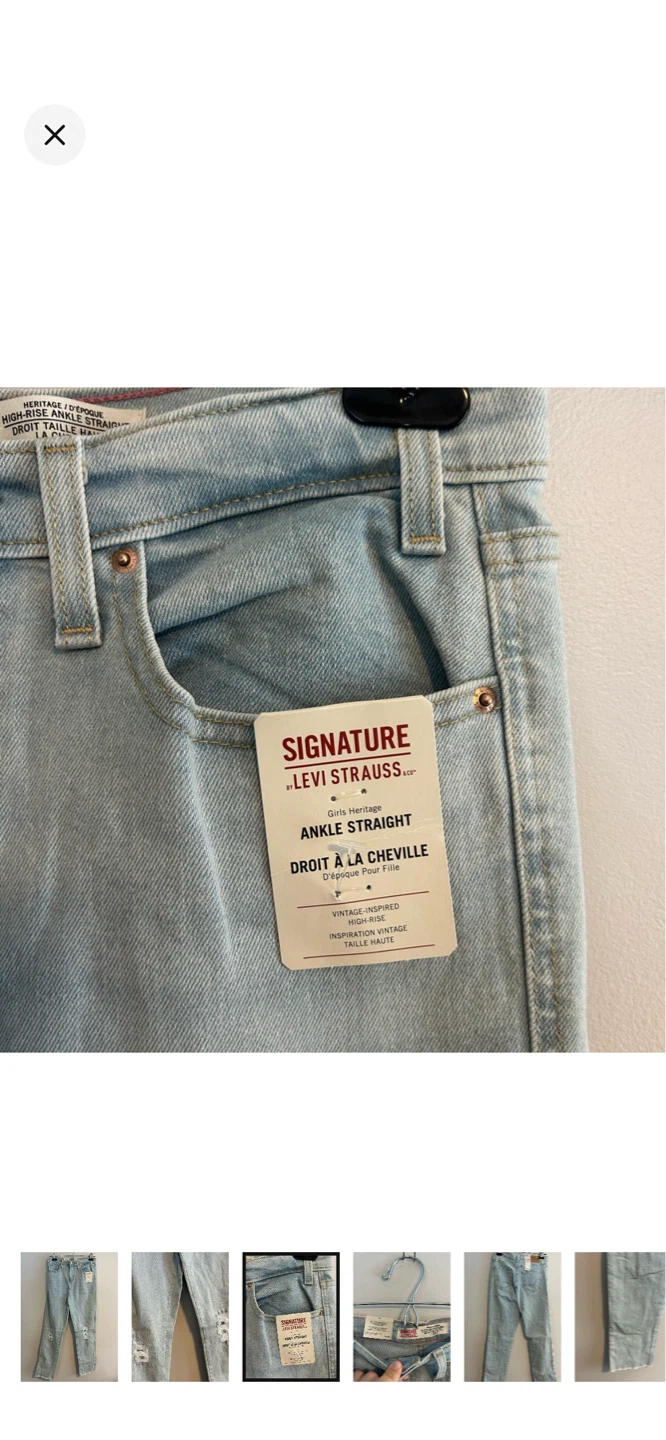 Levi Strauss Signature Women's Ankle Straight Jeans Size 16 - photo 3