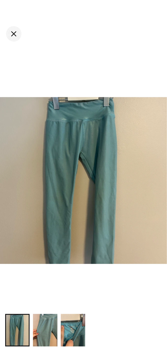 Athletic Works Teal Leggings XS/TP