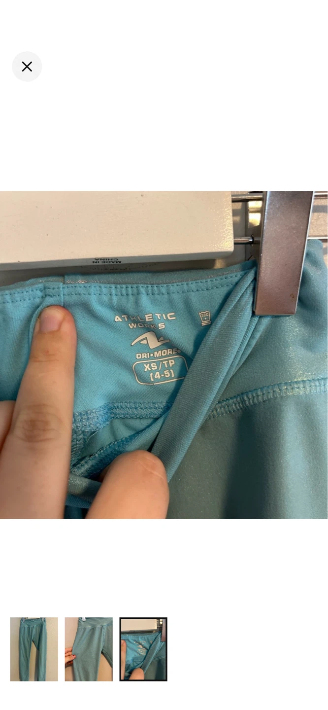 Athletic Works Teal Leggings XS/TP - photo 3
