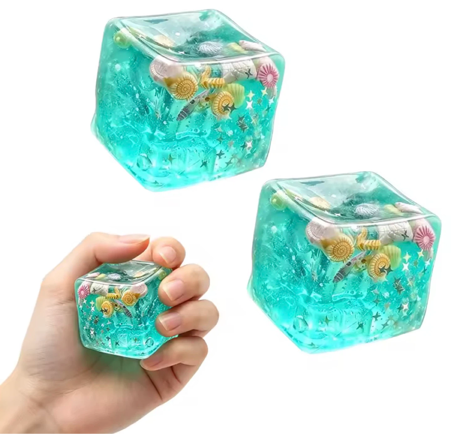 Ice cube stress ball squishy - Sensory Toys, Needoh Fidget Toys