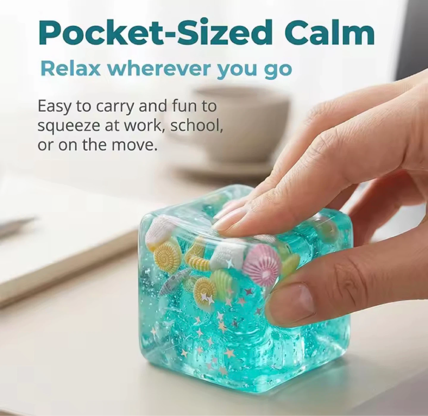 Ice cube stress ball squishy - Sensory Toys, Needoh Fidget Toys - photo 2