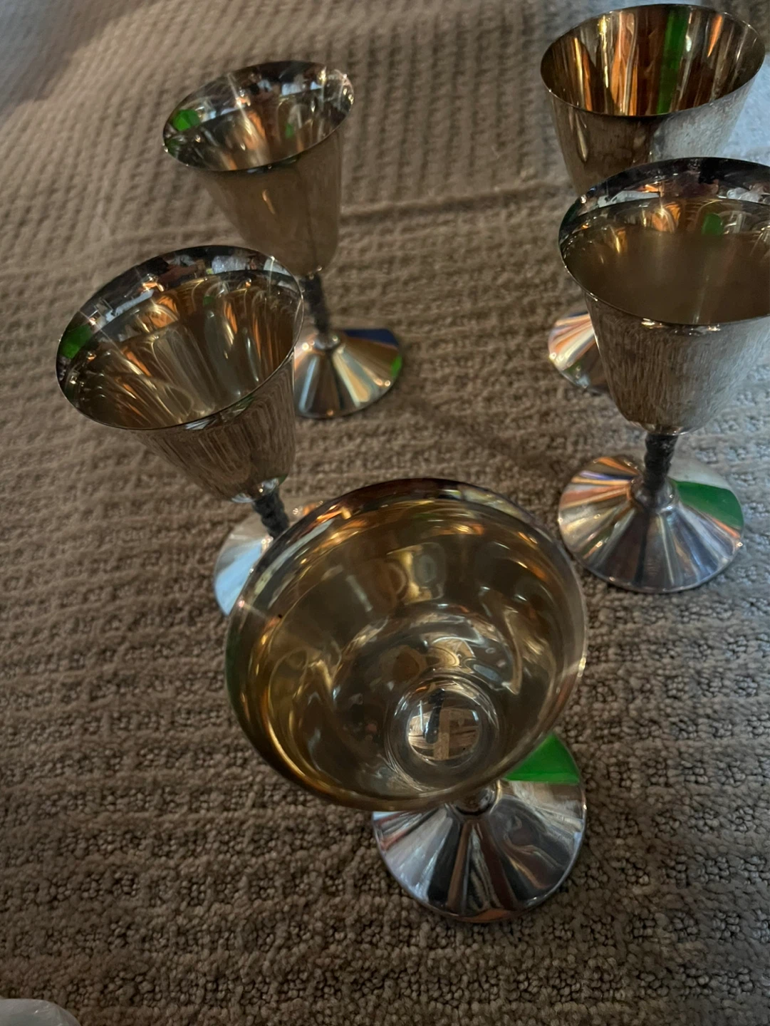 Set of 6Silver Footed Goblets/Dessert Cups