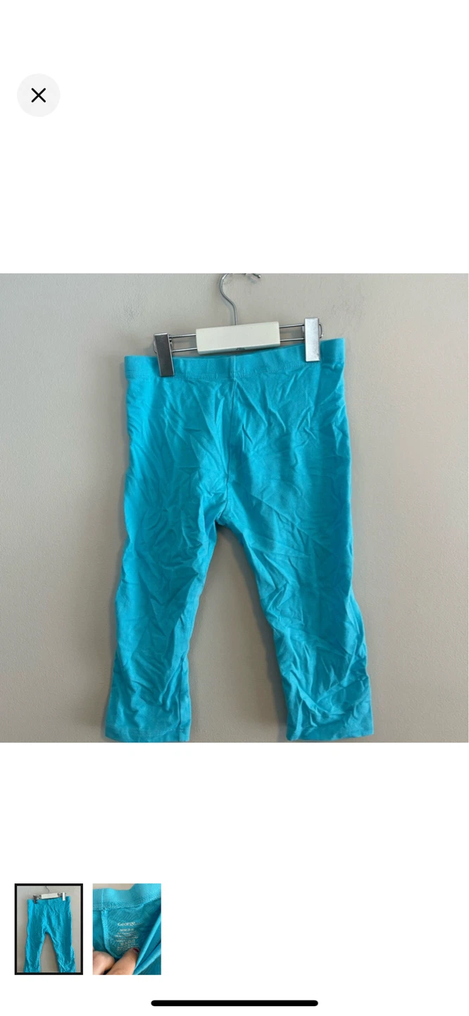 George. Blue Capris Size M/M (7-8)