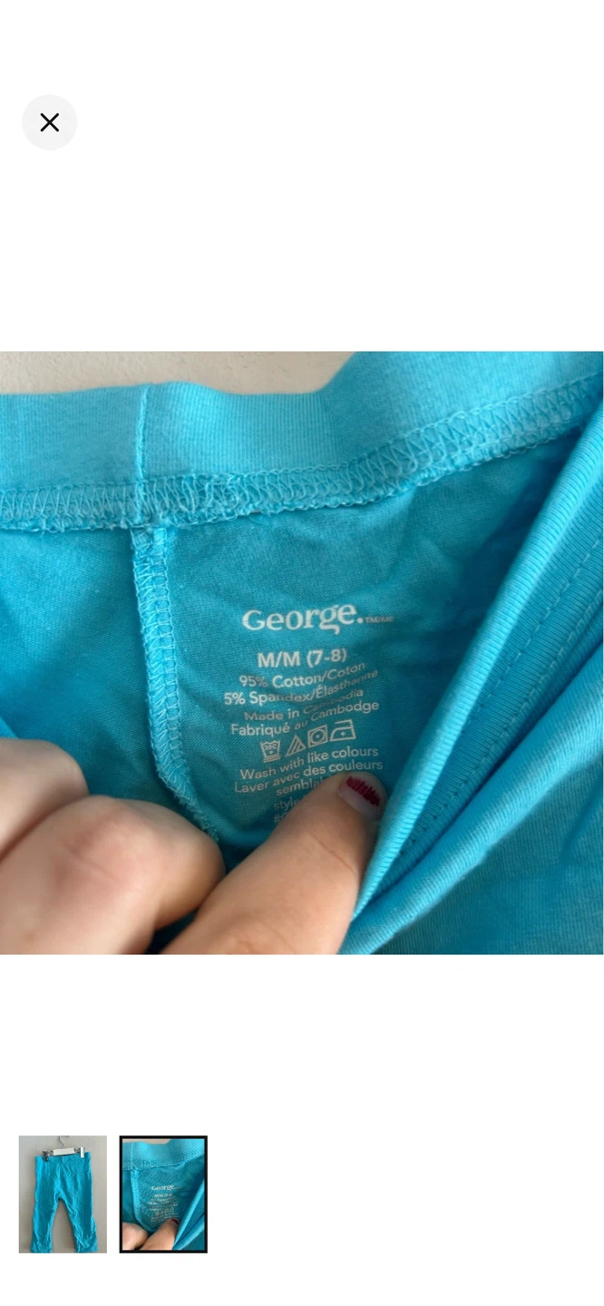George. Blue Capris Size M/M (7-8) - photo 2