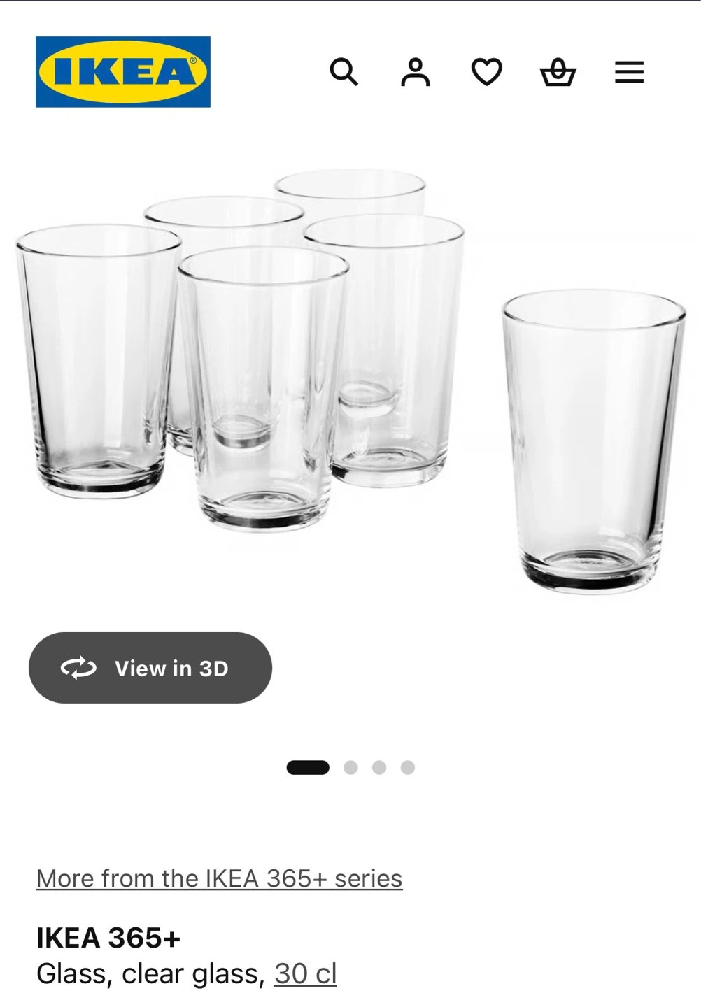 IKEA Glasses (set of 8)