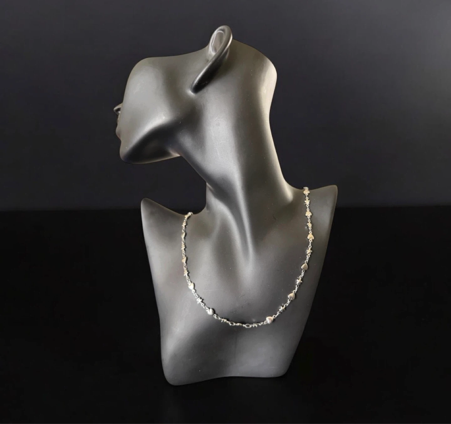 Stainless steel Heart and Star Charm Necklace - photo 2