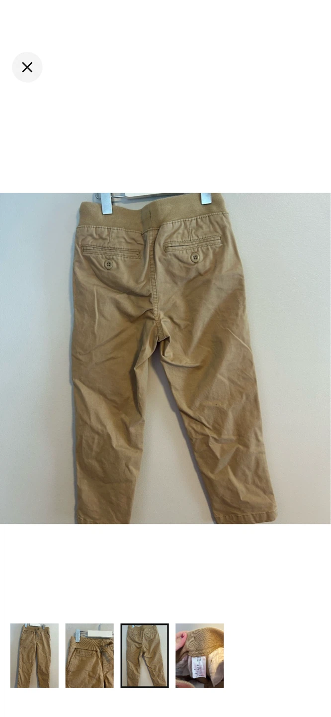 Gap Kids Tan Chino Jogger Pants Size 12 Months - photo 3