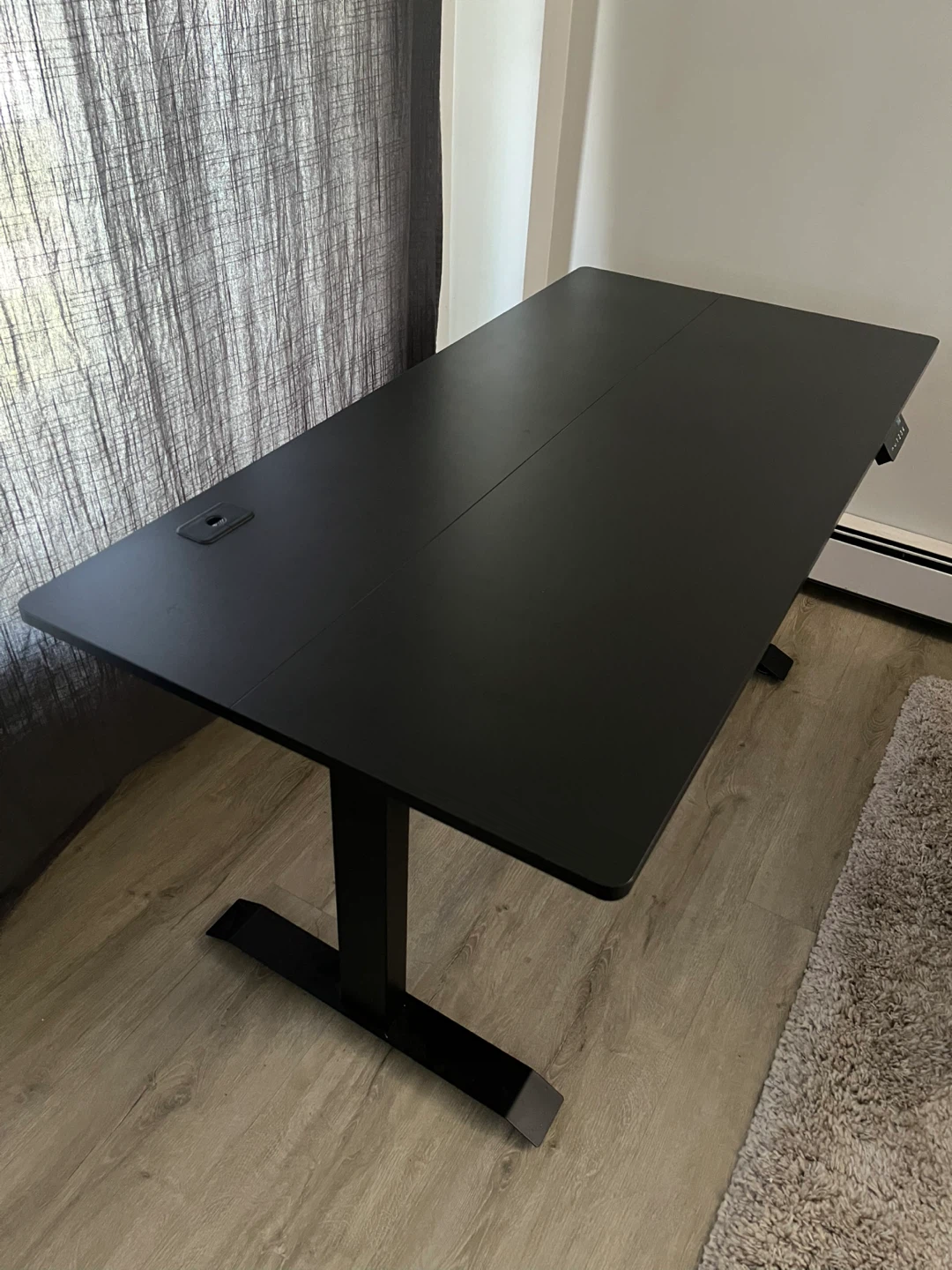 Black Electric Height Adjustable Standing Desk