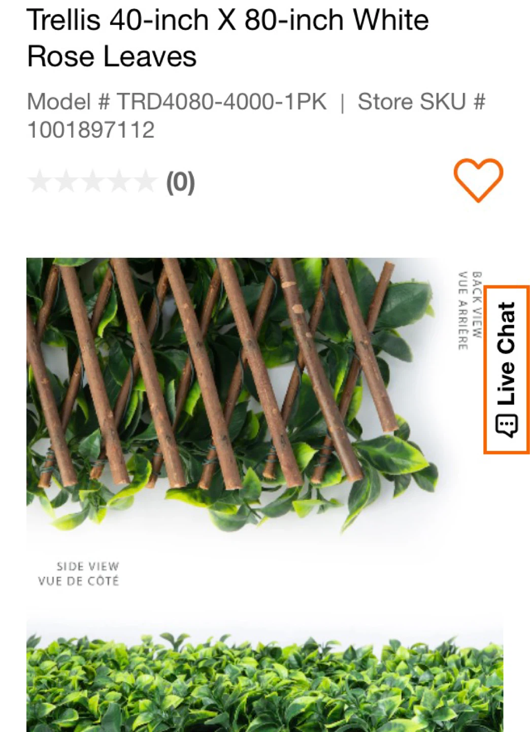 Naturae Decor Trellis 40-inch X 80-inch Rose Leaves - photo 4