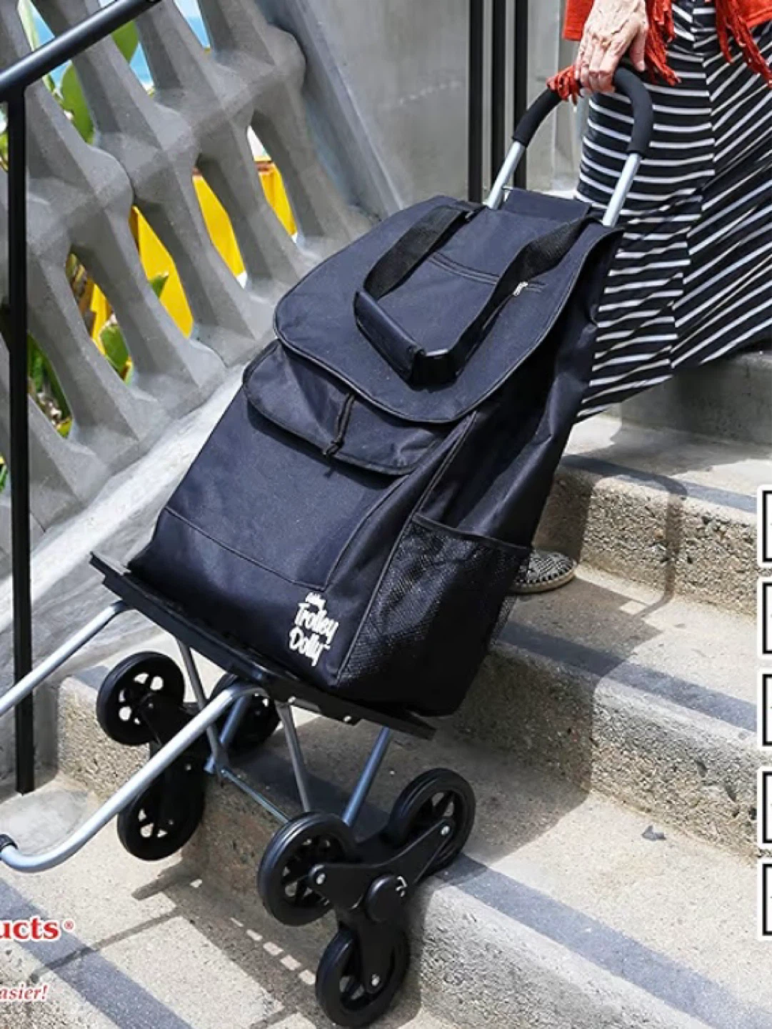 Trolley Dolly Stair Climber Shopping Cart