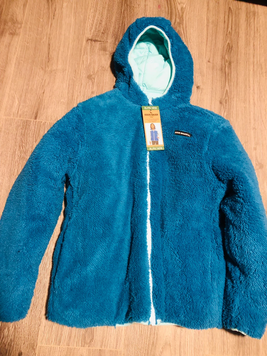 Eddie Bauer Youth Reversible Jacket XL 14/16