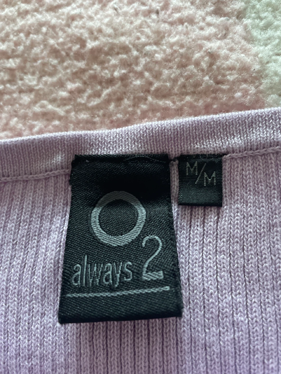 Like new Lilac Ribbed Tank Top size M - photo 3