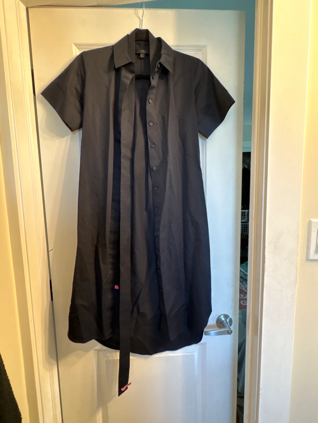 COS Shirt Dress with belt - Black- size US 2 - photo 4