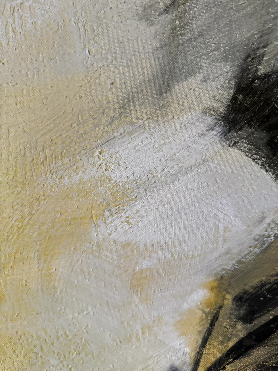 Set of 2 – 33”×33” Hand‑Painted Abstracts – Metal Frames - photo 3