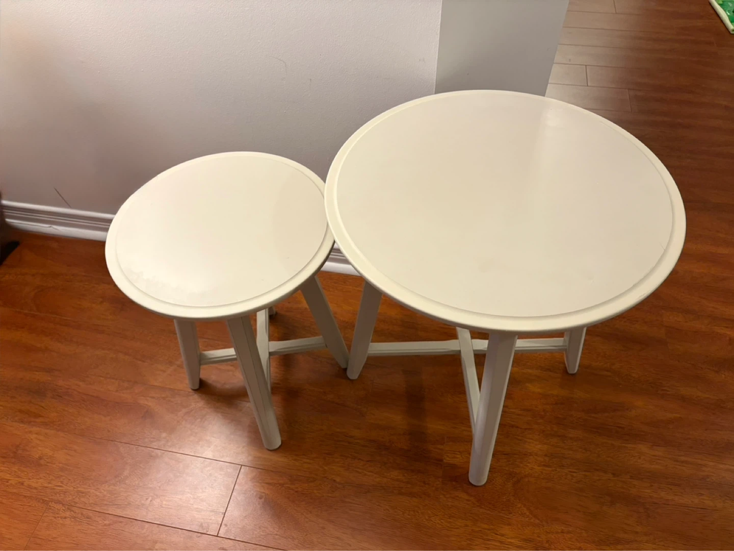 IKEA KRAGSTA Side/Nesting Tables - Set of 2, White - photo 4