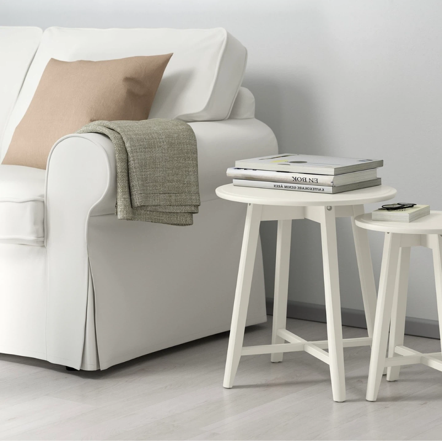 IKEA KRAGSTA Side/Nesting Tables - Set of 2, White