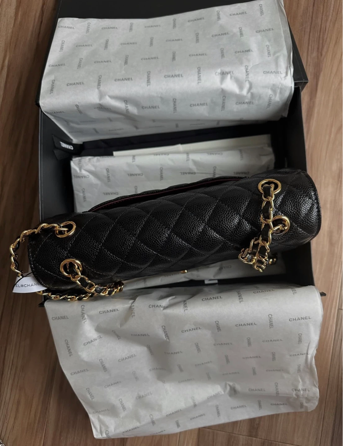Chanel Black Leather Flap Bag - photo 3