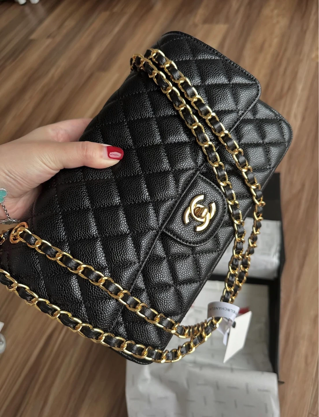 Chanel Black Leather Flap Bag