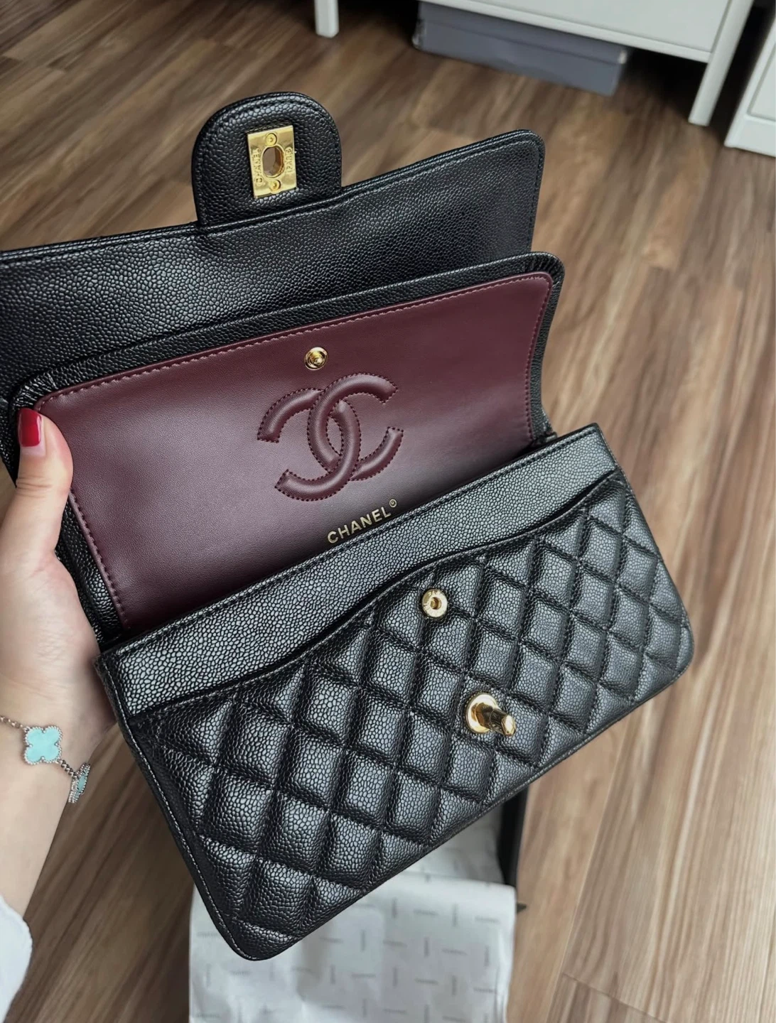 Chanel Black Leather Flap Bag - photo 5
