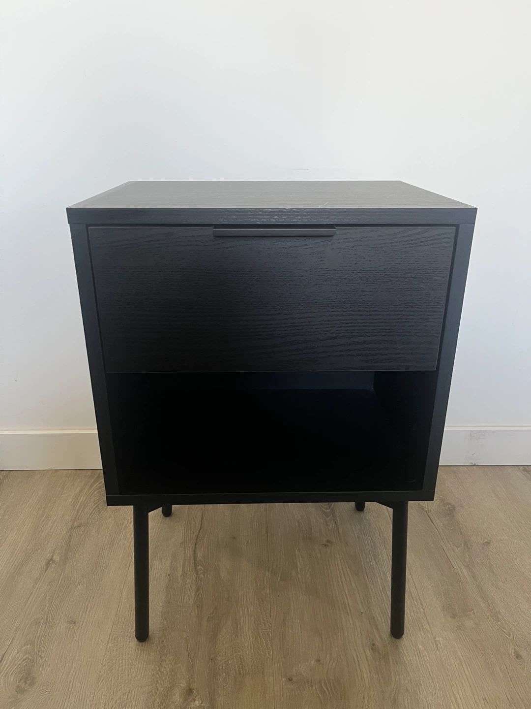 Bouclair Black Side Table with Drawer - photo 2