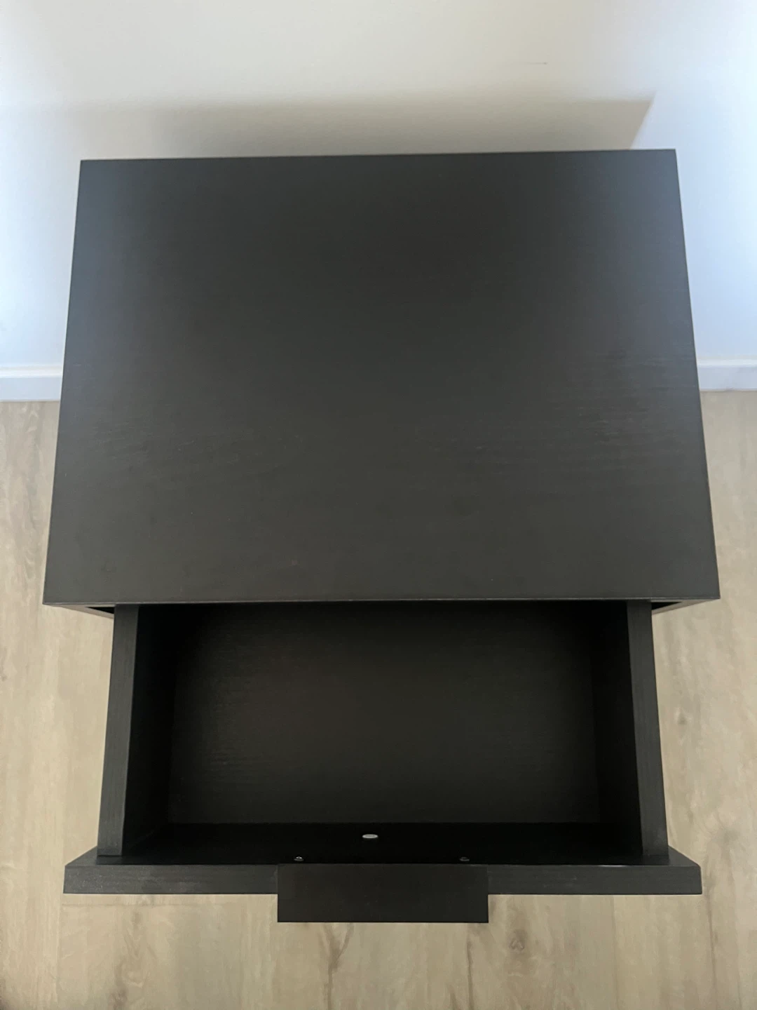 Bouclair Black Side Table with Drawer - photo 3
